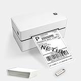NETUM NT-LP110F Impresora de Etiquetas, Impresora térmica impresión de código de Barras Permite...