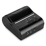 Excelvan - 80mm Bluetooth Inalámbrica Impresora Térmica de Recibos y Tickets, Interfaz de USB,...